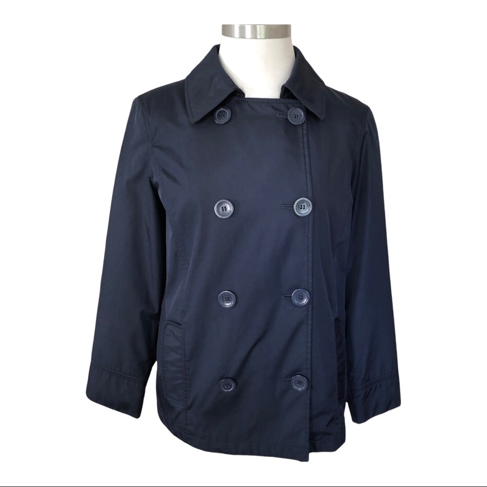 NEW YORK & COMPANY WOMENS DOUBLE BREASTED RAIN COAT SIZE XS